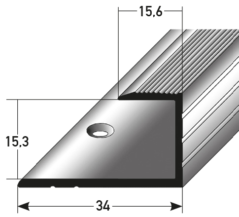 Einschub für Parkett 15,3 x 34 mm