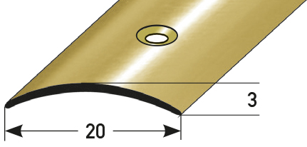 Übergangsprofil 20 mm