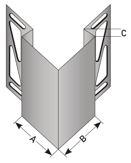 Flieseneckschutz 30 x 30 x 10 mm