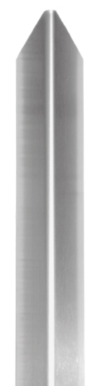Eckschutzwinkel 30 x 30 mm dreifach gekantet mit Spitze