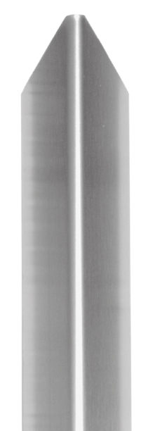 Eckschutzwinkel 50 x 50 mm dreifach gekantet mit Spitze