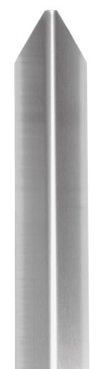 Eckschutzwinkel 40 x 40 mm dreifach gekantet mit Spitze