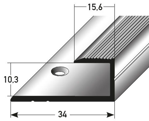 Einschub für Parkett 10,3 x 34 mm