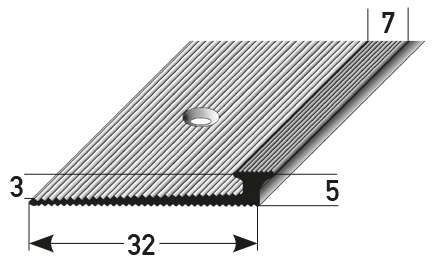 Anstoßprofil 5 / 3 mm doppelseitig