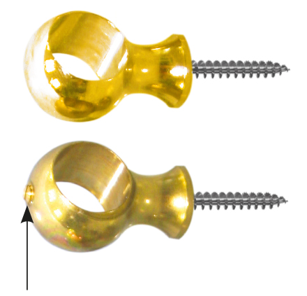 Kugelöse für Läuferstangen 10 mm gedreht