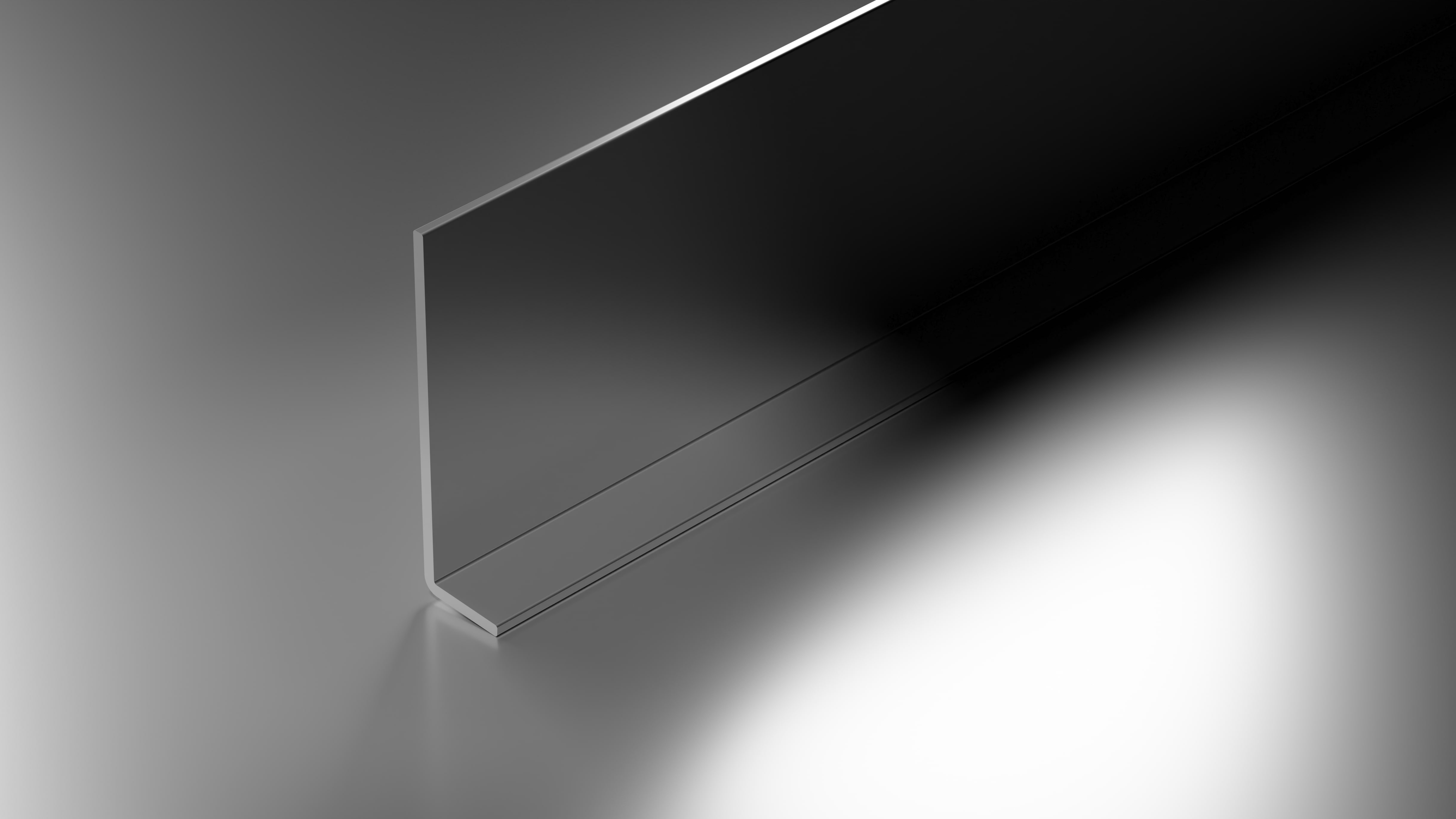 Abkant-Sockelleiste 60 x 10 x 1,5 mm 94° oder 135° gekantet