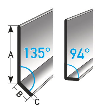Abkant-Sockel 80x10x2 o.