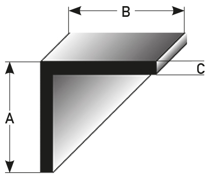 Winkelprofil gleichschenklich